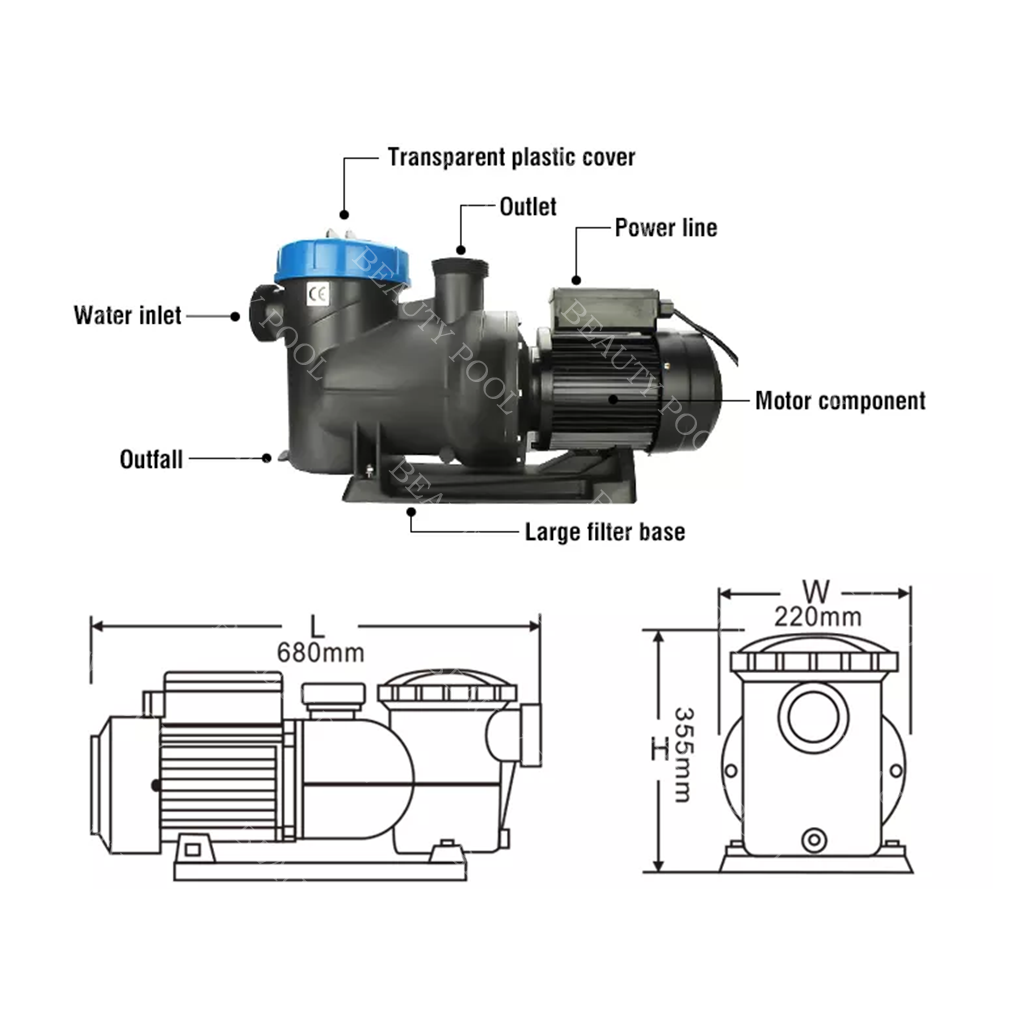 Pompe à eau BPQS-370 